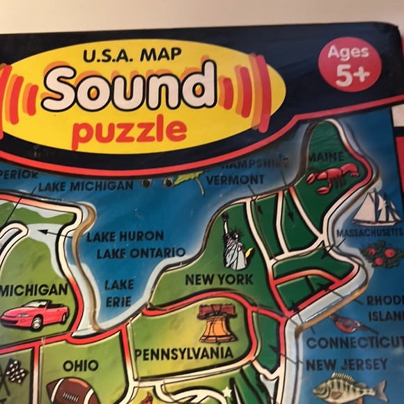 Melissa & Doug USA map sound puzzle - Picture 3 of 10